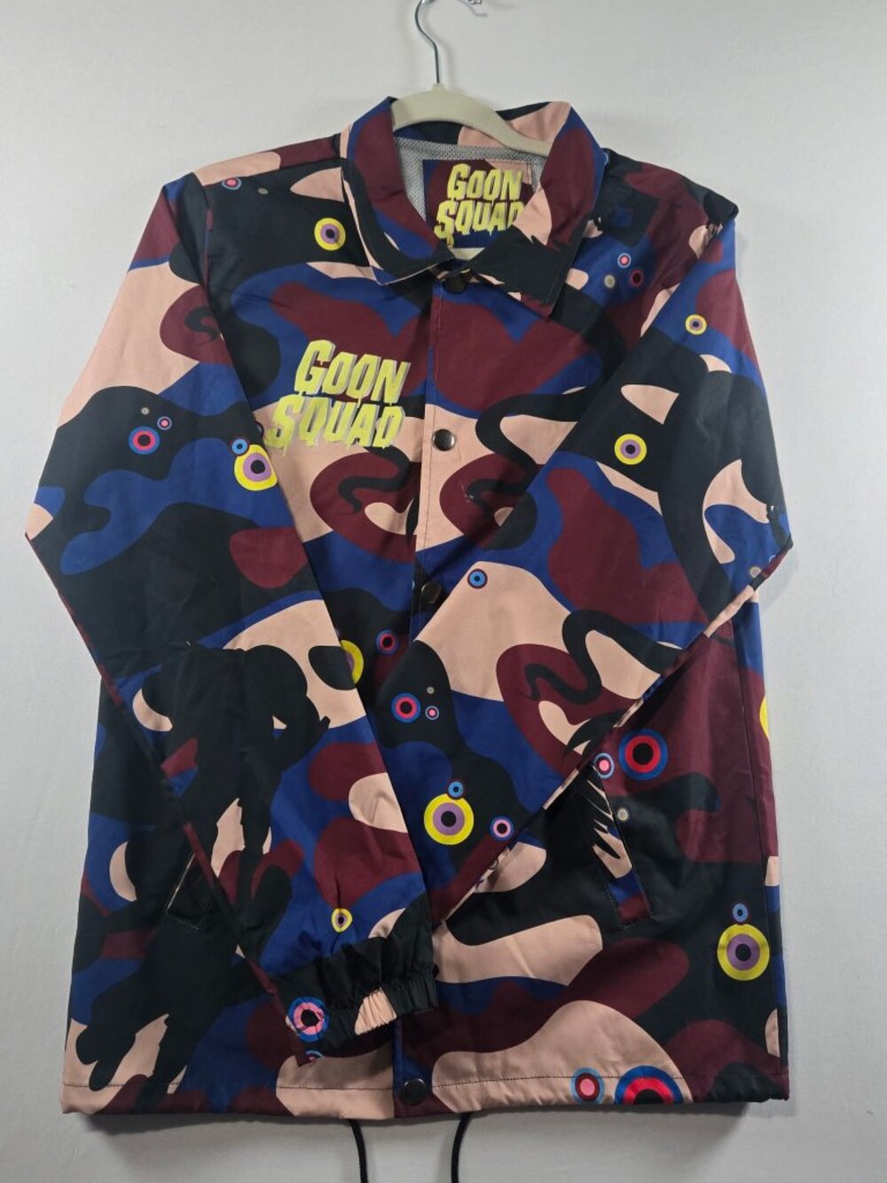 Space Jam A New Legacy Goon Squad Coach Jacket Men’s S Multicolor Camo Windbreak